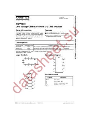 74LVX573MTCX datasheet  